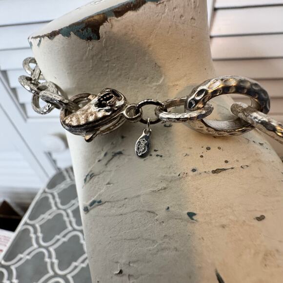 Necklace Silver Tone Chain Link Statement Piece Premier Designs Special Occasion - Picture 5 of 9